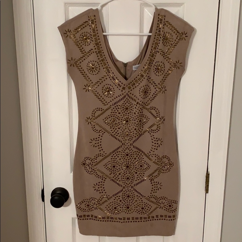 Suede Bodycon Dress